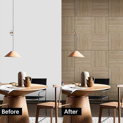 ARMURO Acoustic Wood Panels for Wall 4-Pack