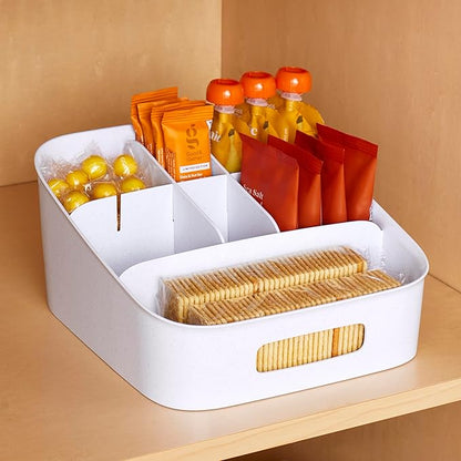 YouCopia ShelfBin Adjustable Snack Bin, BPA-Free Divided Storage Basket