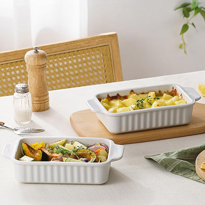 Small Casserole Dishes for Oven - 30 Oz Ceramic Baking Dish - 9x5 Rectangular