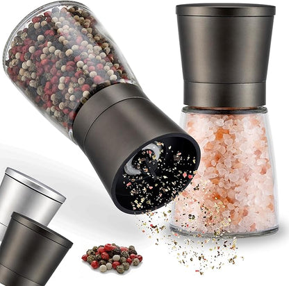 ZOLMER® Premium Stainless Steel Salt and Pepper Grinder Set manual | Adjustable