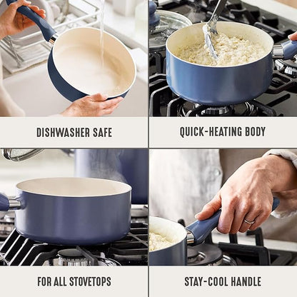 GreenLife 2 Quart Nonstick Saucepan