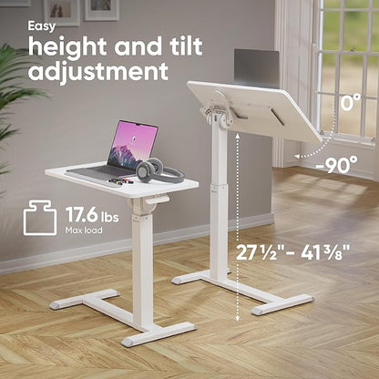 ONKRON Laptop Cart on Wheels, max Load up to 17.6 lbs, Small Rolling Table