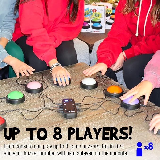 Teacher's Choice Light Up Game Buzzer System, Displays The Winning Player Loud