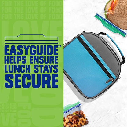 Ziploc XL Sandwich and Snack Bags with EasyGuide Texture, Plastic Storage Bags with Grip 'n Seal Technology, 30 Bags Total