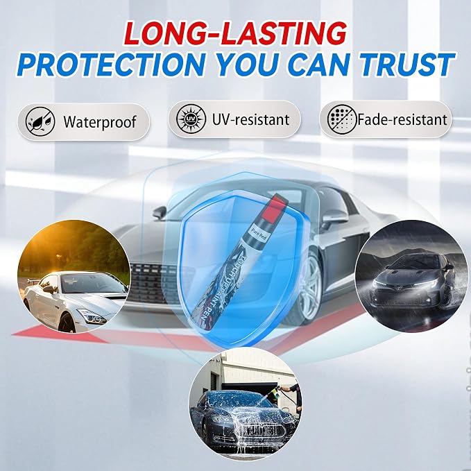Touch Up Paint for Cars, Pure Red Car Paint Scratch Repair, Auto Paint Repair Pen, Automotive Scratch Remover, Professional Seamless Coverage, Color Accurate, Long lasting Adhension, Fast Drying