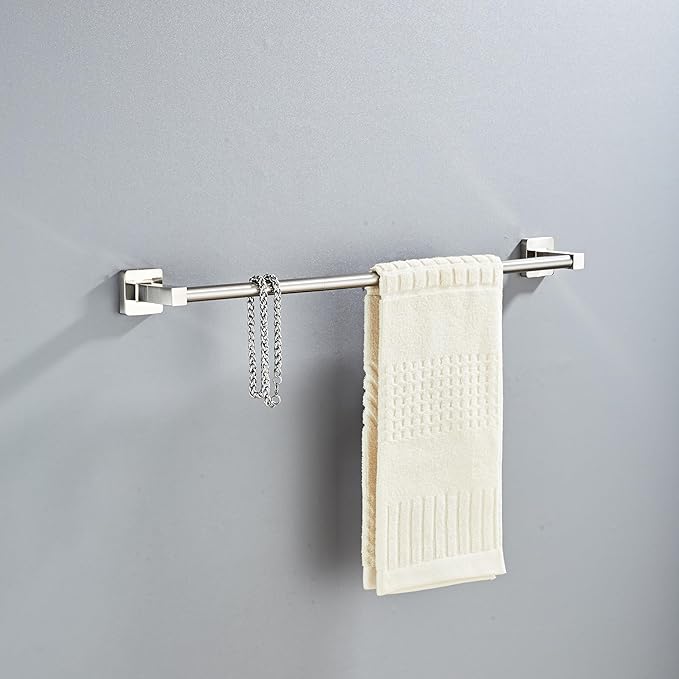Brushed Nickel Bathroom Hardware Set 4 Pieces, Bathroom Accessories Set