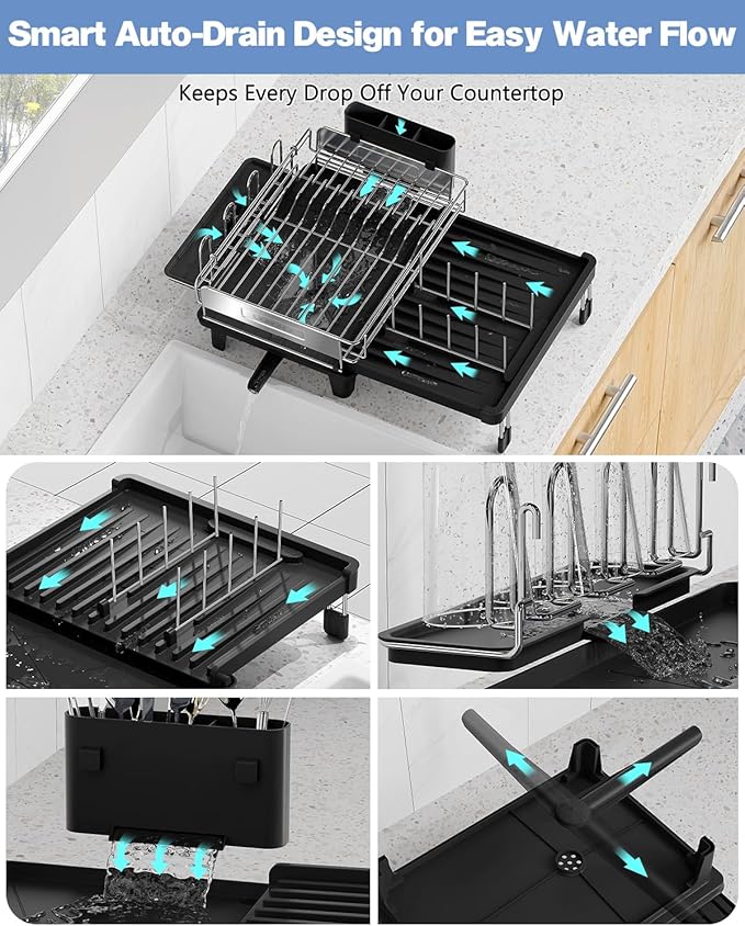 Expandable Dish Drying Rack, Dish Racks