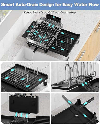 Expandable Dish Drying Rack, Dish Racks