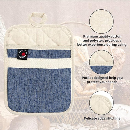Oven Mitts and PotHolders Sets, Non-Slip Neoprene Oven Mitts are Suitable