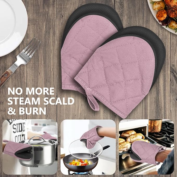 1 Pair Short Oven Mitts
