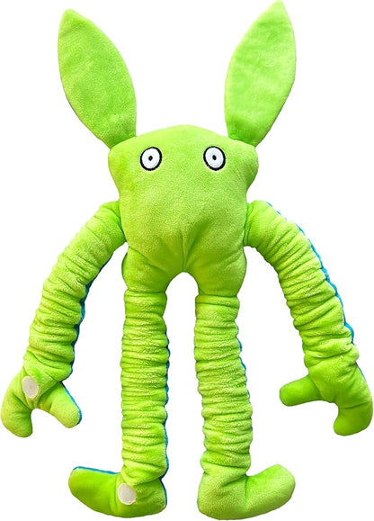 Mushies Stretchable Pop Tube Toy – Extra-Long 18" Retractable Arms/Legs, Hook and Loop Hands/Feet – Wearable, Bendable Fidget for Focus, Mood & On-The-Go Fun
