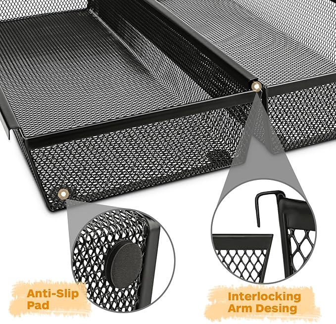 Smgmg Silverware Drawer Organizer, 2 Pack 14.7" X 6.1" X 2" Utensil Organizer