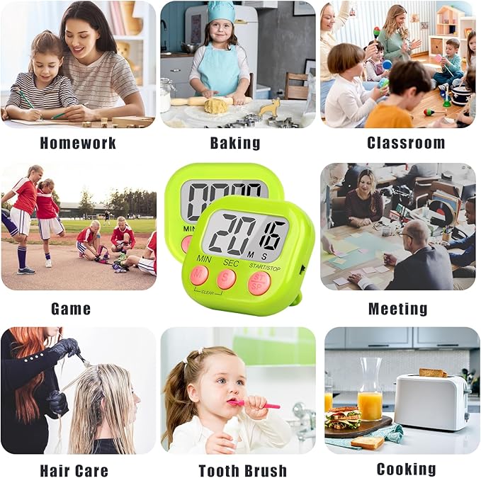 ZILLEEN Classroom Timer for Kids Teachers 2 Pack Digital Tmers