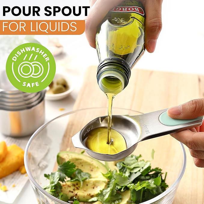 Spring Chef Magnetic Stainless Steel Measuring Cups, Kitchen Tools