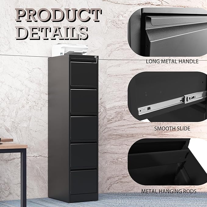 5 Drawer Vertical File Cabinet