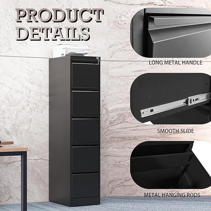 5 Drawer Vertical File Cabinet