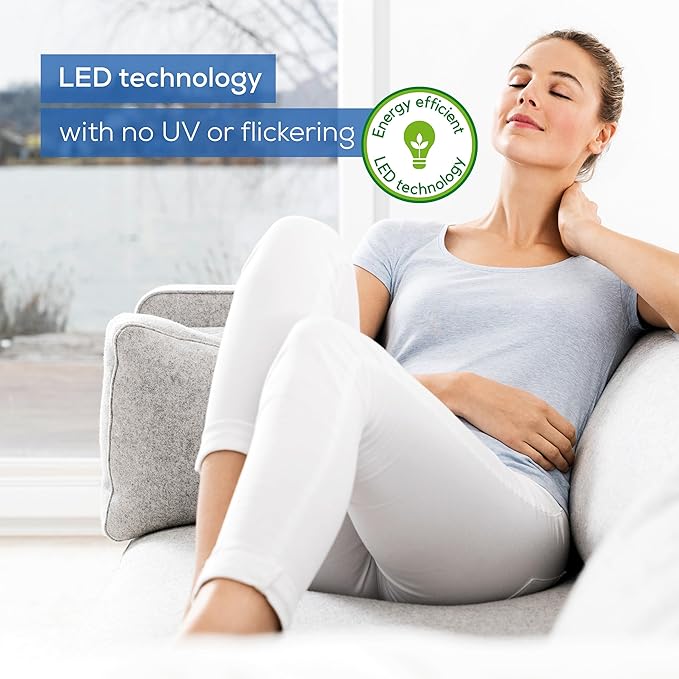 Beurer TL30 Portable Daylight Lamp- UV-Free 10, 000 Lux LED Bright White Light