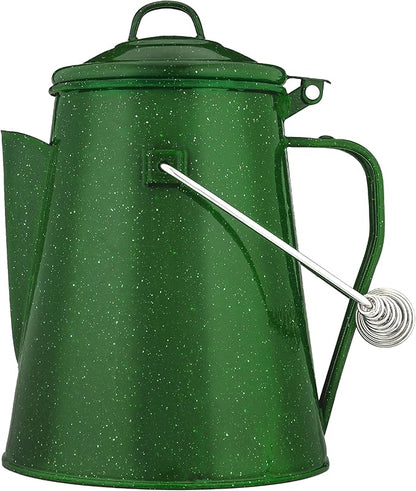 COLETTI Classic Camping Kettle - Tea and Camp Kettle, NO Aluminum or Plastic, Ideal for Boiling Water (Green)