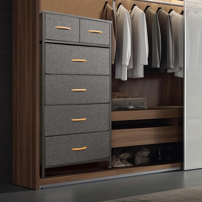 Mifuro Tall Dresser for Bedroom, Vertical Storage Organizer Tower