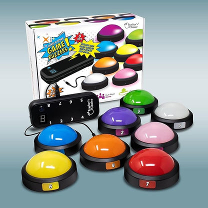 Teacher's Choice Light Up Game Buzzer System, Displays The Winning Player Loud