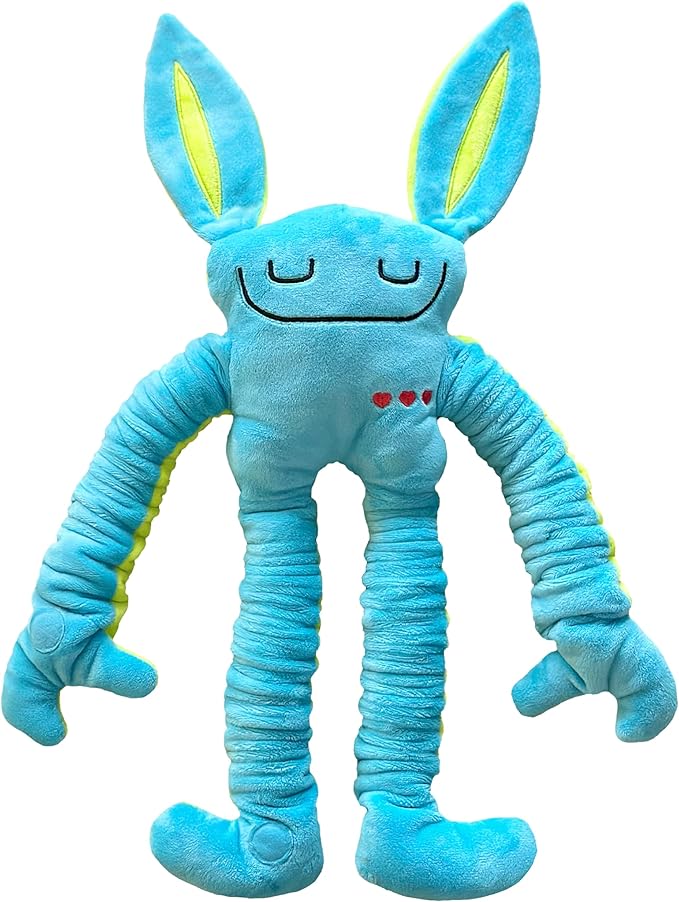 Mushies Stretchable Pop Tube Toy – Extra-Long 18" Retractable Arms/Legs, Hook and Loop Hands/Feet – Wearable, Bendable Fidget for Focus, Mood & On-The-Go Fun