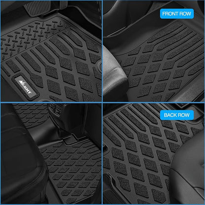 Nilight TPE Floor Mats for Honda Odyssey 2011 2012 2013 2014 2015 2016 2017 All Weather Custom Fit Heavy Duty Floor Liners