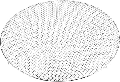 HARFINGTON Round Cooking Rack 23.6-inch Stainless Steel Cross Wire Barbecue Grill Net with 20mm Legs for Cooking Baking Steaming BBQ