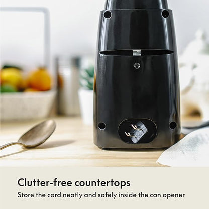 bella Electric Can Opener and Knife Sharpener, Removable Cutting Lever