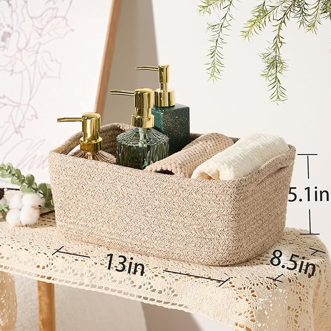 MiniArk Small Storage Baskets for Organizing | Closet Organizer Bins | Shelf