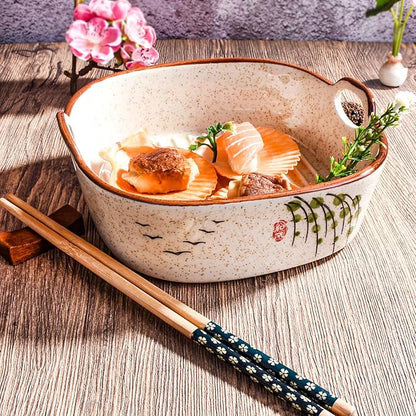 6.7" Japanese Ceramic Casserole Dish, Square Baking Pan