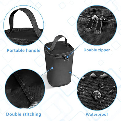 Mini Fuel Cylinder Storage Bag, Butane Fuel Canister Cover,Gas Tank Protective bag, Easy to Carry, 600D Oxford Fabric Waterproof,Mini Tank Accessories, for Outdoor Camping, Cooking, Travel, Picnic