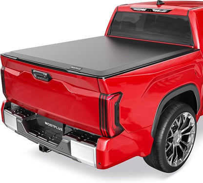 MOSTPLUS Roll-Up Soft Vinyl Truck Bed Tonneau Cover Compatible with 2014-2025 Toyota Tundra Fleetside for Models with The Deckrail System 5.5 FT,66.7 inch
