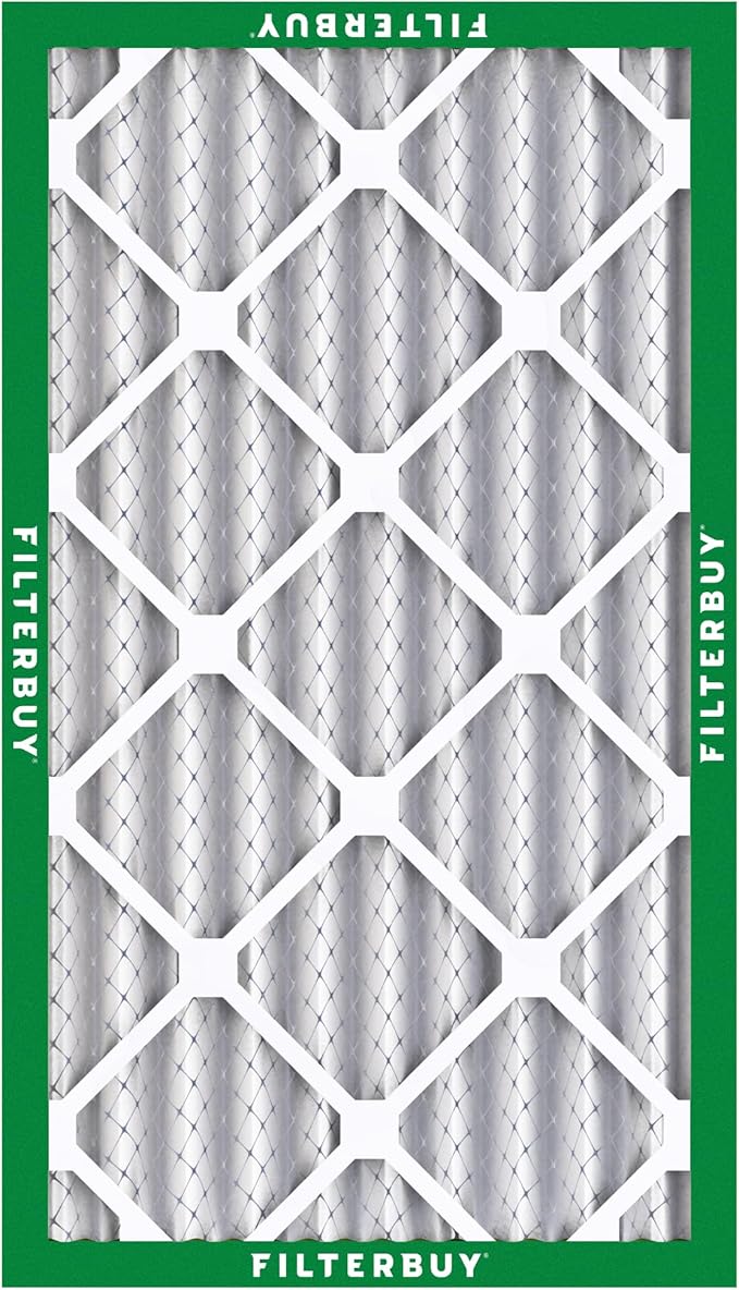 Filterbuy 10x18x4 Air Filter MERV 8 Essential Dust & Allergy Defense,