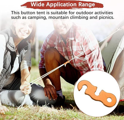 Rope Tensioner Aluminum Alloy [30PCS] - Guyline Cord Adjusters Use for Camping & Hiking & Picnic & Outdoor Activities- [Gold-1.7IN] Tent Rope Adjuster