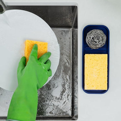 Zulay Kitchen Silicone Sponge Holder