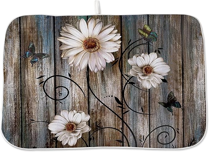 Spring Dish Drying Mat 18x24 Inches