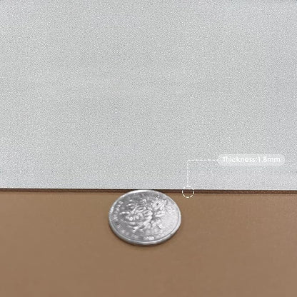 Leather Table Cover,1.8mm Thick,36x72 Inch Table Protector,Table Protector for Dining Room Table,Dining Room Table Protector Pad.(Khaki+Silvery,36x72)