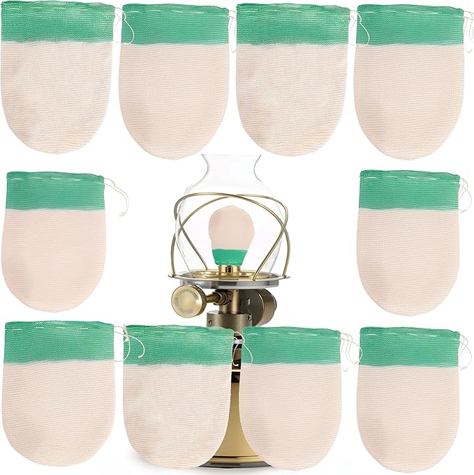 Propane Lantern Mantles for Gas Lamps, U-Shaped Mantles for Outdoor Camping, Gas Light Replacement Covers for Propane Lanterns & Long-Lasting