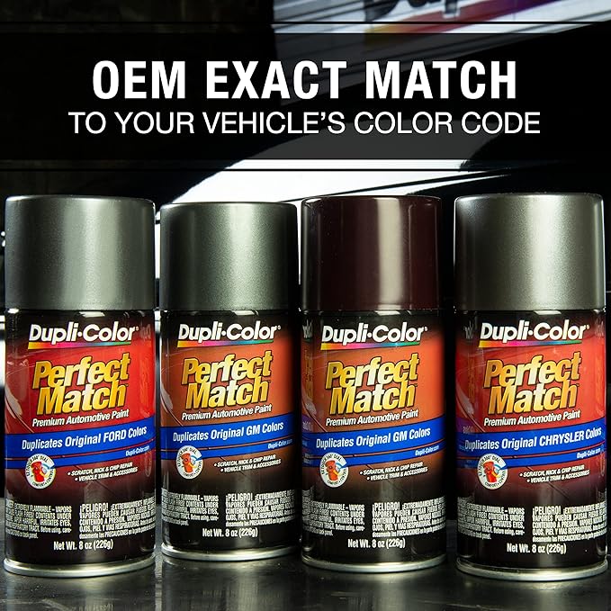 Dupli-Color EBGM05407 Perfect Match Automotive Spray Paint â€“ General Motors Light Slate Metallic, 17 WA7468 â€“ 8 oz. Aerosol Can