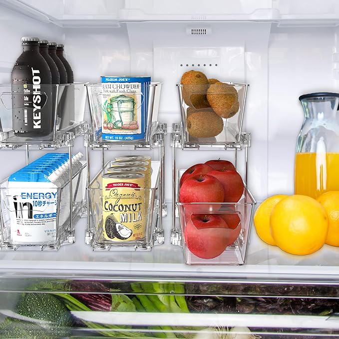 Simple Houseware 2-Tier Narrow Basket Drawer Cabinet Pull-Out Organizer