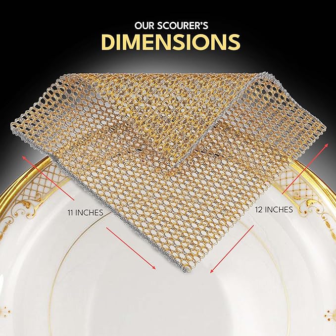 Heavy Duty Dish Scrubbers, Non-Scratch Scouring Pads