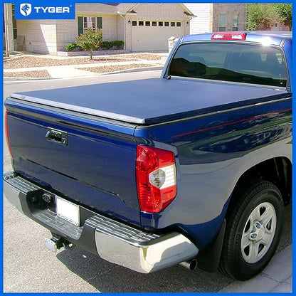 Tyger Auto T3 Soft Tri-Fold Truck Bed Tonneau Cover Compatible with 2014-2021 Toyota Tundra (Does Not Fit Trail Special Edition with Storage Boxes) | Fleetside 5.5' Bed (66") | TG-BC3T1432 , Black