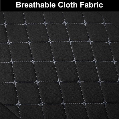 YGL Breathble Car Seat Covers Front Set,Washable Seat Covers for Cars,Premium Cloth Car Seat Protectors,Interior Covers for Cars,Sedan Van Truck SUV(Black/Gray)