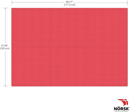 Norsk Dual-Sided Reversible 1/2" Foam Exercise Mats for Home Gym - Interlocking EVA Foam Tiles