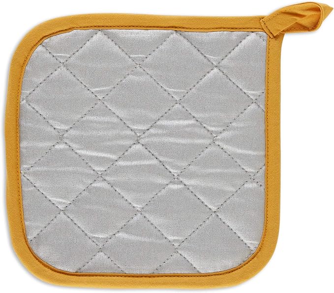 DII Basic Terry Collection Quilted 100% Cotton, Honey Gold, 3 Piece