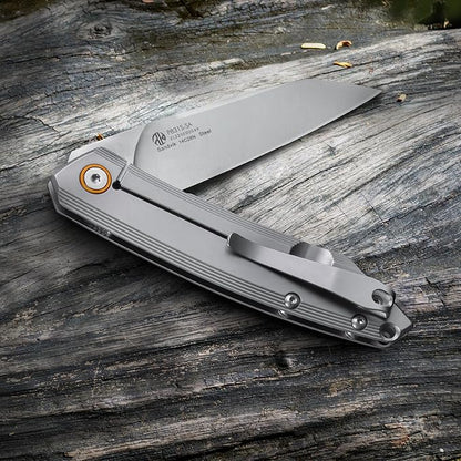 Ruike P831 Folding Tactical Knife with Clip Survival Pocket Knife Tactical EDC Tool Liner Lock 14C28N Steel Camping Knives 3.35inch Small Utility Knife Men Women Blet plus small Multi tool Key