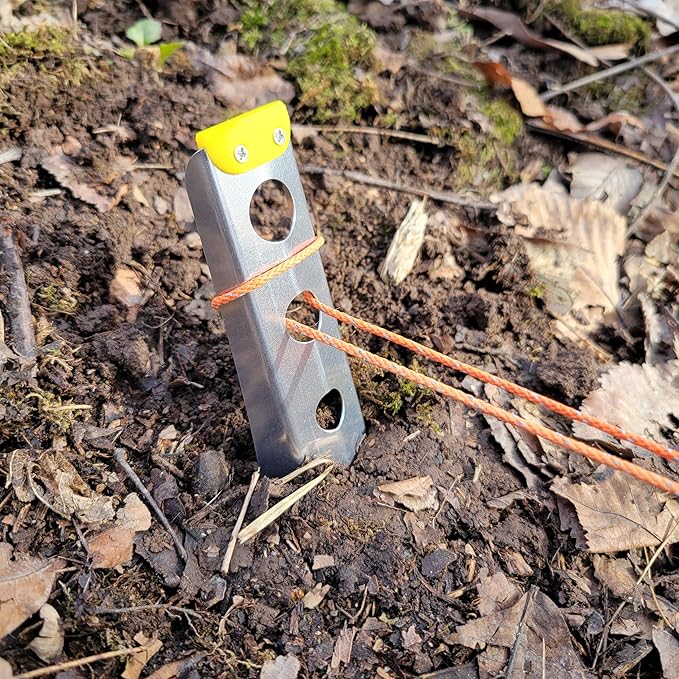 Ultralight Backpacking Trowel, 0.48 oz (13.5g) Yellow