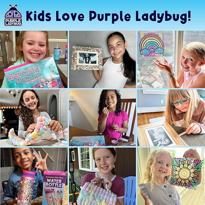 PURPLE LADYBUG Bendable Wax Craft Sticks for Kids - 15 Colors, 6&12 Inches, 150 Each - Kids Camping Essentials, Summer, Road Trip Activities, Travel Toys for Toddlers in Car, Airplane & Restaurant
