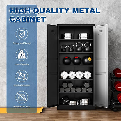 Metal Storage Cabinet-71” Tall Steel File Cabinets