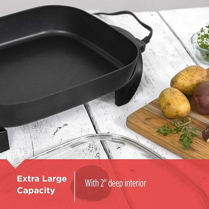 BLACK+DECKER Electric Skillet, Variable Temperature Control, Nonstick Cooking